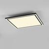 JUST LIGHT LED stropní svítidlo 45x45cm, černá, dálkové ovládání, CCT, ovládané přes aplikaci Tuya stmívatelné 2700-5000K