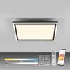 JUST LIGHT LED stropní svítidlo 45x45cm, černá, dálkové ovládání, CCT, ovládané přes aplikaci Tuya stmívatelné 2700-5000K