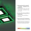 LEUCHTEN DIREKT is JUST LIGHT LED stropní svítidlo černé RGB barevné scény CCT stmívatelné 2700-5000K LD 14511-18