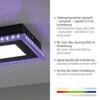 LEUCHTEN DIREKT is JUST LIGHT LED stropní svítidlo černé RGB, CCT stmívatelné s dálkovým ovládáním 2700-5000K LD 14512-18