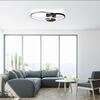 LEUCHTEN DIREKT is JUST LIGHT LED stropní svítidlo, černá, hliník, 4 kruhy, teplá bílá, úsporné 3000K