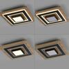 JUST LIGHT LED stropní svítidlo černé imitace dřeva s kovem nastavitelné vypínačem 3000K LD 14563-18