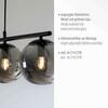LEUCHTEN DIREKT is JUST LIGHT stropní svítidlo, černá, jednoduché, nadčasové, 4 ramenné