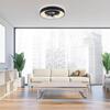 JUST LIGHT LED stropní svítidlo s ventilátorem černé, časovač, stmívatelné paměťová funkce 2700-5000K