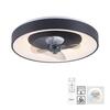 JUST LIGHT LED stropní svítidlo s ventilátorem černé, časovač, stmívatelné paměťová funkce 2700-5000K