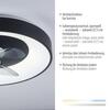 JUST LIGHT LED stropní svítidlo s ventilátorem černé, časovač, stmívatelné paměťová funkce 2700-5000K