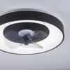 JUST LIGHT LED stropní svítidlo s ventilátorem černé, časovač, stmívatelné paměťová funkce 2700-5000K