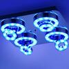 LEUCHTEN DIRECT LED stropní svítidlo, 8-ramenné, Smart Home, RGB+W RGB+3000-5000K MEDION LD 14662-17