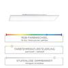 LEUCHTEN DIREKT is JUST LIGHT LED panel svítidlo, stropní svítidlo, bílé, 100x25 cm, stmívatelné, Smart-Home MEDION RGB+3000-5000K