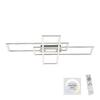 LEUCHTEN DIREKT is JUST LIGHT LED stropní svítidlo stříbrná barva 99x69cm, hranaté, stmívatelné, downlight+sidelight 2700-5000K