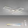 LEUCHTEN DIREKT is JUST LIGHT LED stropní svítidlo stříbrná barva 99x69cm, hranaté, stmívatelné, downlight+sidelight 2700-5000K