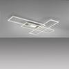 LEUCHTEN DIREKT is JUST LIGHT LED stropní svítidlo stříbrná barva 99x69cm, hranaté, stmívatelné, downlight+sidelight 2700-5000K