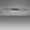 LEUCHTEN DIREKT is JUST LIGHT LED stropní svítidlo 1000x17,9cm černá ploché stmívatelné vypínačem jednoduchý panel 3000K LD 14694-18