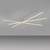 JUST LIGHT LED stropní svítidlo SIMON, stříbrná, tvar hvězdy, podlouhlé 3000K