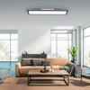 LEUCHTEN DIREKT is JUST LIGHT LED panel svítidlo, stropní svítidlo, ploché, černá, hranaté, ploché 3000K