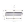 LEUCHTEN DIREKT is JUST LIGHT LED stropní svítidlo, moderní design, hranaté 3000K LD 14840-55