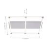 LEUCHTEN DIREKT is JUST LIGHT LED stropní svítidlo, moderní design, hranaté 3000K LD 14841-55