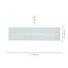 LEUCHTEN DIREKT is JUST LIGHT LED panel svítidlo, stropní svítidlo, 100x25cm, moderní, dálkový ovladač 2700-5000K 14854-16