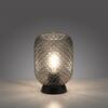 LEUCHTEN DIREKT is JUST LIGHT stolní lampa černá kouřové sklo šňůrový vypínač kruhové LD 14906-18