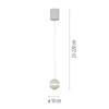JUST LIGHT Kolekce Schöner Wohnen LED závěsné svítidlo LINI, bílé, Comfort Lift 3000K