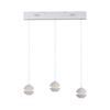 JUST LIGHT Kolekce Schöner Wohnen LED závěsné svítidlo LINI, bílé, 3-ramenné, Comfort Lift, krokově stmívatelné 3000K