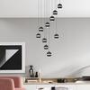 JUST LIGHT Kolekce Schöner Wohnen LED závěsné svítidlo LINI černé, 10-ramenné, stmívatelné, krokově stmívatelné 3000K