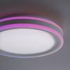 LEUCHTEN DIREKT is JUST LIGHT LED stropní svítidlo 40x40cm, kruhové, bílé, stmívatelné, hra světla, CCT LED panel RGB+2700-6500