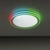 LEUCHTEN DIREKT is JUST LIGHT LED stropní svítidlo 48,5x48,5cm, kruhové, bílé, stmívatelné, hra barev, CCT LED panel RGB+2700-6500