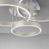 LEUCHTEN DIREKT is JUST LIGHT LED stropní svítidlo 3 ramenné stříbrná přímé/nepřímé osvětlení stmívatelné dálkový ovladač 3000K LD 15157-55