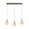 JUST LIGHT LED závěsné svítidlo NAMI, písková barva, podlouhlé, stmívatelné, Comfort-Lift, paměťová funkce, SimplyDim 3000K