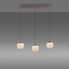 JUST LIGHT LED závěsné svítidlo NAMI, písková barva, podlouhlé, stmívatelné, Comfort-Lift, paměťová funkce, SimplyDim 3000K