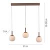JUST LIGHT LED závěsné svítidlo NAMI, písková barva, podlouhlé, stmívatelné, Comfort-Lift, paměťová funkce, SimplyDim 3000K