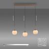 JUST LIGHT LED závěsné svítidlo NAMI, písková barva, podlouhlé, stmívatelné, Comfort-Lift, paměťová funkce, SimplyDim 3000K