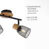 LEUCHTEN DIREKT is JUST LIGHT Stropní svítidlo dřevo / kov E14 patice spot bodové svítidlo LD 15192-79