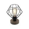 LEUCHTEN DIREKT is JUST LIGHT Stolní lampa, dřevodekor, 1xE27 max. 40 W, do interiéru, dřevodekor+kov,