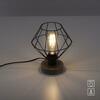 LEUCHTEN DIREKT is JUST LIGHT Stolní lampa, dřevodekor, 1xE27 max. 40 W, do interiéru, dřevodekor+kov,