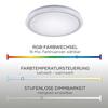 LEUCHTEN DIREKT is JUST LIGHT LED stropní svítidlo, bílé, hvězdné nebe RGB+3000-5000K LD 15230-16