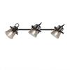 LEUCHTEN DIREKT is JUST LIGHT 3 ramenné stropní svítidlo černá barva otočné v jednoduchém designu  LD 15283-18