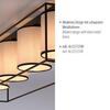 LEUCHTEN DIREKT is JUST LIGHT LED stropní svítidlo látkové stínidlo 4 ramenné černá jednoduchý design LD 15304-18