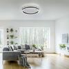 LEUCHTEN DIREKT is JUST LIGHT LED stropní svítidlo antracit, kruhové pr.40cm, stmívatelné, Switchmo, teplá bílá krokově stmívatelné 3000K
