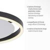 LEUCHTEN DIREKT is JUST LIGHT LED stropní svítidlo antracit, kruhové pr.40cm, stmívatelné, Switchmo, teplá bílá krokově stmívatelné 3000K