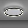 LEUCHTEN DIREKT is JUST LIGHT LED stropní svítidlo antracit, kruhové pr.40cm, stmívatelné, Switchmo, teplá bílá krokově stmívatelné 3000K