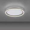 LEUCHTEN DIREKT is JUST LIGHT LED stropní svítidlo, hliník, kruhové, pr.40cm, stmívatelné, Switchmo, teplá bílá krokově stmívatelné 3000K