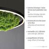 LEUCHTEN DIREKT is JUST LIGHT LED stropní svítidlo 60x60 Island Moos Switchmo 3 krokové stmívání krokově stmívatelné 3000K LD 15392-66