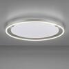 LEUCHTEN DIREKT is JUST LIGHT LED stropní svítidlo, hliník, kruhové, pr.60cm, stmívatelné, Switchmo, teplá bílá krokově stmívatelné 3000K