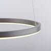 LEUCHTEN DIREKT is JUST LIGHT LED závěsné svítidlo hliník kruhové, pr.40cm, stmívatelné, Switchmo, teplá bílá krokově stmívatelné 3000K