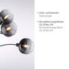 LEUCHTEN DIREKT is JUST LIGHT stojací svítidlo 3 ramenné černá kouřové sklo moderní nastavitelné LD 15422-18