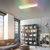 LEUCHTEN DIREKT is JUST LIGHT LED stropní svítidlo 100,5x25,5cm bílé hranaté RGB+CCT stmívatelné panel RGB+2700-5000K