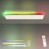 LEUCHTEN DIREKT is JUST LIGHT LED stropní svítidlo 100,5x25,5cm bílé hranaté RGB+CCT stmívatelné panel RGB+2700-5000K