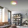 LEUCHTEN DIREKT is JUST LIGHT LED panel svítidlo, bílé, kruhové, stmívatelné, vč. dálkového ovládání, paměť, samostatně ovladatelné RGB+2700-5000K LD 15563-16